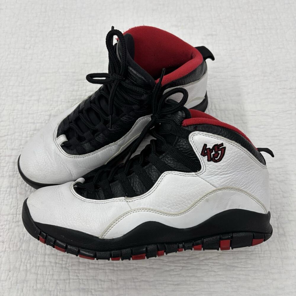 Nike Air Jordan Shoes Men's Size 9 Double Nickel White Black Red 310805-102
